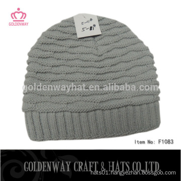 cool gray knitted beanie hats man ski winter hat